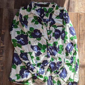 Floral button down